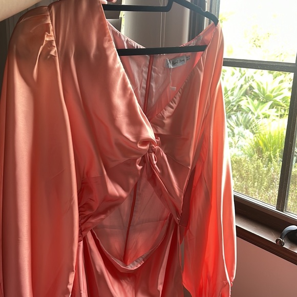 NWT Hello Molly BOLDLY SEEN MAXI DRESS PINK - Picture 5 of 6